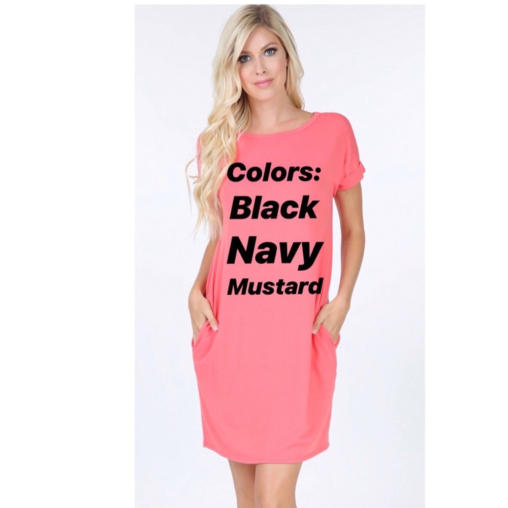 New✨✨ T-shirt Dress with Pockets ☺️☺️